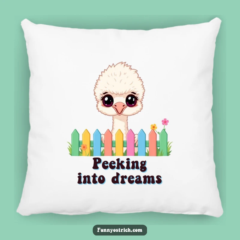 Funny Fluffy Ostrich Pillow: Cozy Garden Companion, A Hilarious Comfort Gift!